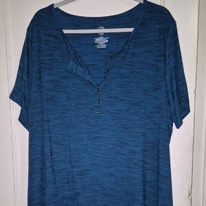 Torrid Teal Short Sleeve Top